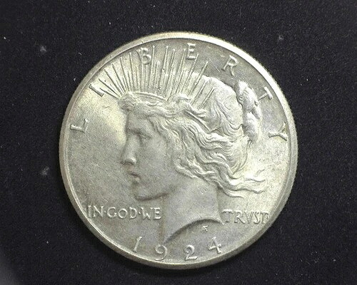 HS&C: 1924 S ピースダラー BU - 米国コイン 112,200円
