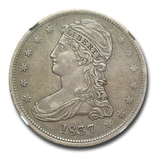 1837年 リードエッジ ハーフダラー XF-45 NGC