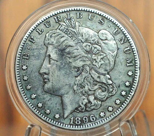 1896-S モーガン銀貨 - XF グレード / 状態 - 良好な日付とミント - San F