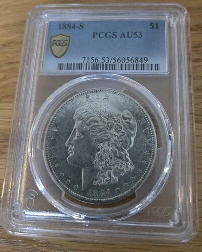 1884-S モルガン銀貨 PCGS AU53 112,750円