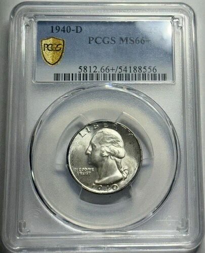 1940-D ワシントン クォーター PCGS MS66+ - 非常に希少｜WORLD RESOURCE【QUEEN店】