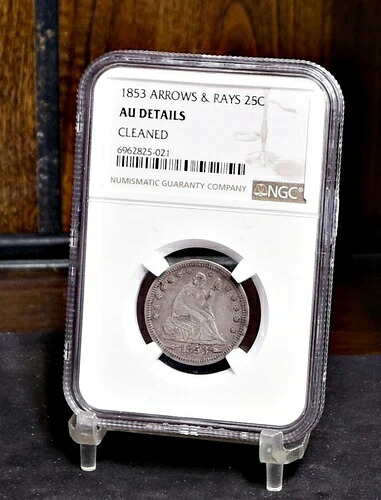 1853年 リバティ座像 - NGC AU 詳細クリーニング済み (#58417-L)