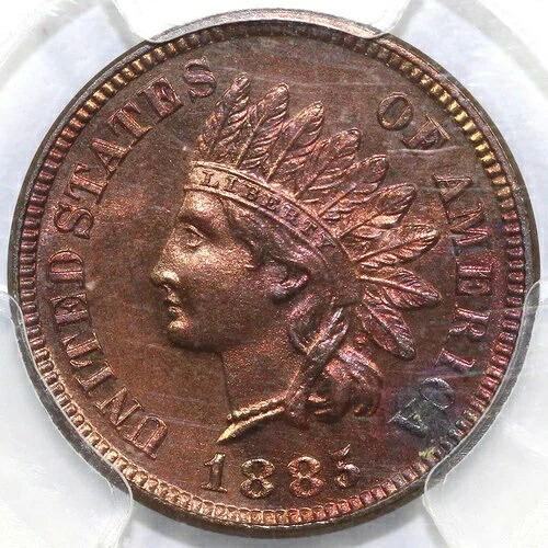 1885年 1セント プルーフ インディアンヘッド セント PCGS PR 64 RB
