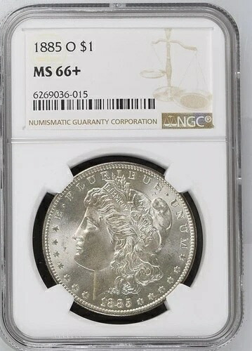 1885-O モルガン・ダラー MS-66+ NGC ビデオ