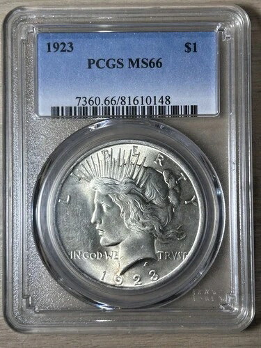 1923年 ピースダラー PCGS MS66