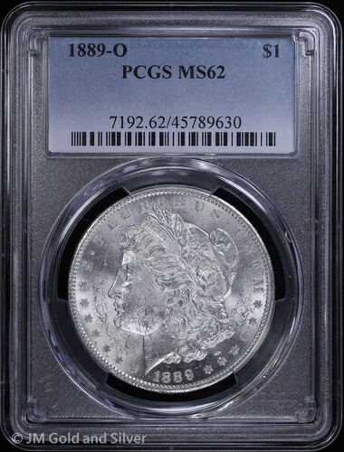 1889-O 1ドル モルガン銀貨 PCGS MS 62 | 未流通 UNC