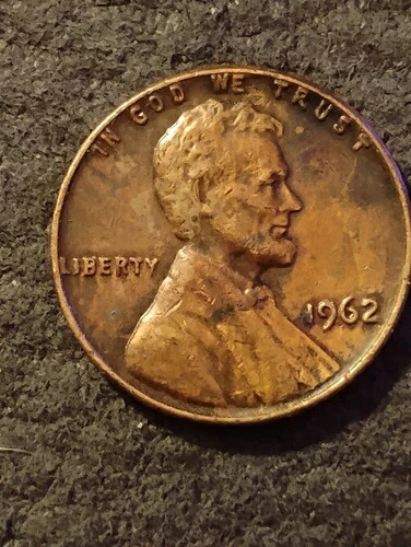 1962年製ペニー、ミントマークなし、縁に「L」、縁に「In God We Trust」｜WORLD RESOURCE【QUEEN店】 113,850円