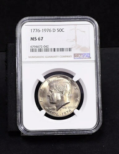 1976-D ケネディ ハーフ ダラー - NGC MS67 (#50412-L)