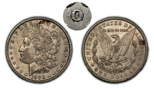 1900-O/CC 1ドルモルガン銀貨 - OMM RPM - オリジナルAUキー日付 - SKU-D4610 114,950円