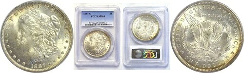 1887-O 1ドル モルガン・ダラー PCGS MS-64｜WORLD RESOURCE【QUEEN店】