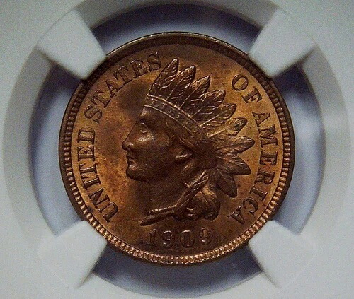 1909年インディアンヘッドセント - NGC MS64RB - DDO FS-101 スノー1 - 輝かしい美しさ