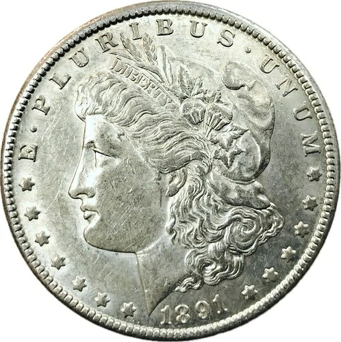 1891年CCモルガン・ダラー！UNC+！素晴らしい！素晴らしい！ゴージャス！すごい！NR #VIP71