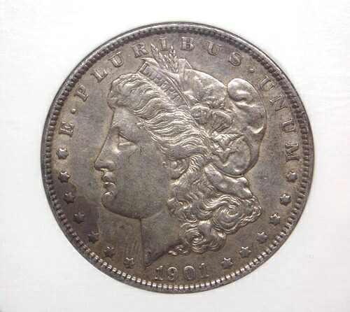 1901年「P」モルガン銀貨 $1 NGC AU50 #005 イーストコーストコイン＆コレクタブルズ
