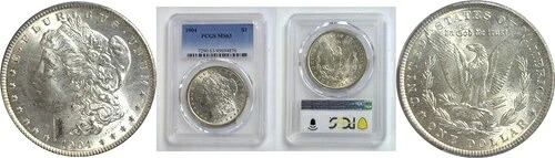 1904年 1ドル モルガン・ダラー PCGS MS-63