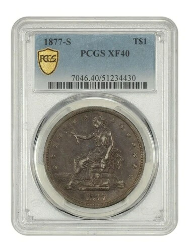 1877-S トレード $1 PCGS XF40 - トレードドル - グレートタイプコイン