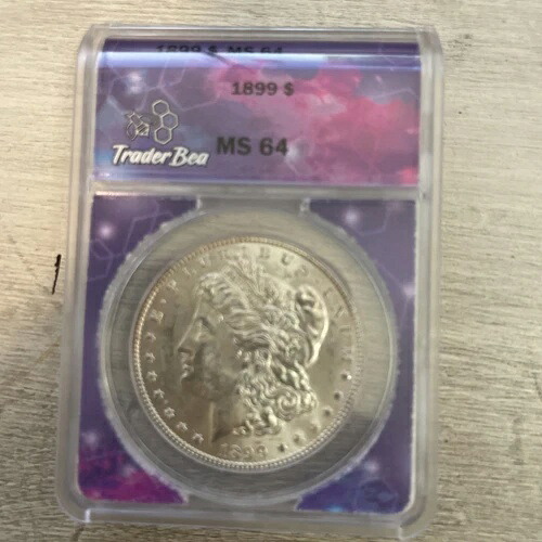 1899年モルガン銀貨 Anacs ms64 トレーダー・ビー ゴージャスコイン＆スラブ