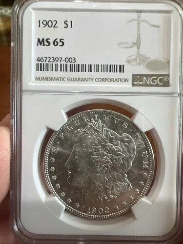 1902年ニューオーリンズ・モルガン銀貨 MS65