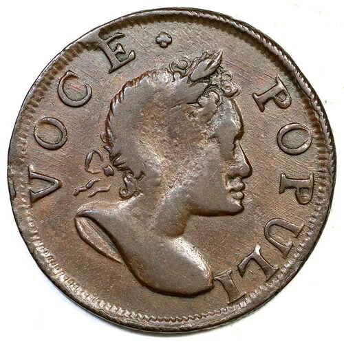 1760 N-2 R-3 Voce Populi ハーフペニー コロニアル 銅コイン 1/2p- 114,950円