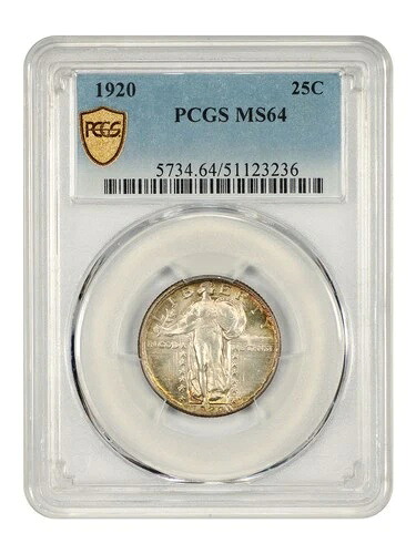 1920年 25セント PCGS MS64 - スタンディング・リバティ・クォーター