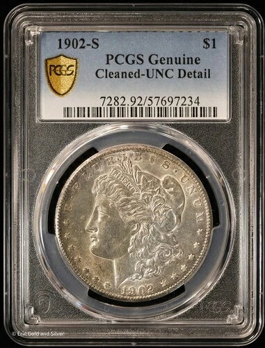 1902-S 1ドル モルガン銀貨 PCGS UNC | 未使用｜WORLD RESOURCE【QUEEN店】