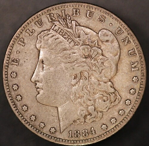 1884年 S モーガン シルバードル - 古いコレクションからの新品 (トーン加工済み) - ロット 7733