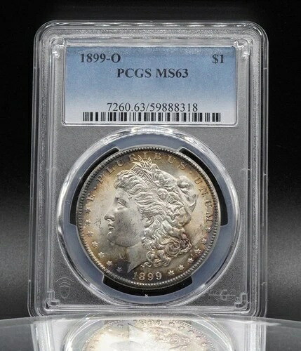 米国モルガン銀貨 1899-0年 トーン加工 ニューオーリンズ リバティコイン PCGS MS63 C6058 114,950円
