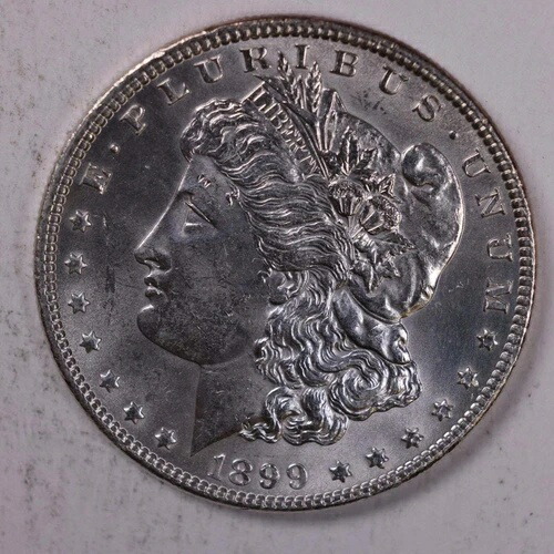1899年モルガン銀貨、ジェムミントステート未流通コイン、店舗番号9042 115,500円