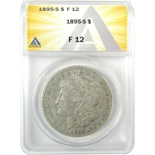 1895 S モルガン・ダラー F 12 ANACS シルバー 1ドルコイン SKU:I19809