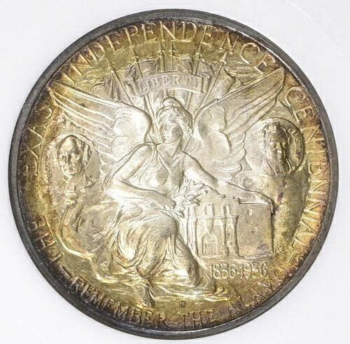 1937-D テキサスセンテニアルハーフダラー NGC MS-65 CAC オールドグリーンホルダー トーン 115,500円