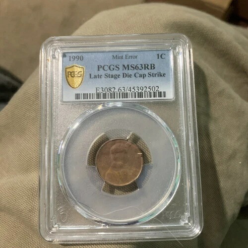 1990年 後期ダイキャップ MS63RB PCGS リンカーン記念セント