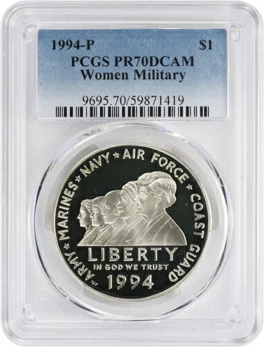 1994-P 女性軍人記念銀貨 PR70DCAM PCGS プルーフ 70 DC