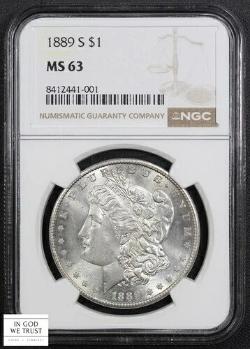 1889年 S モルガン銀貨 $1 NGC MS 63｜WORLD RESOURCE【QUEEN店】