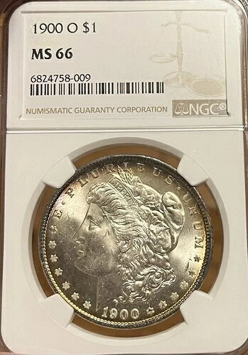 1900-O NGC MS66 モルガン銀貨