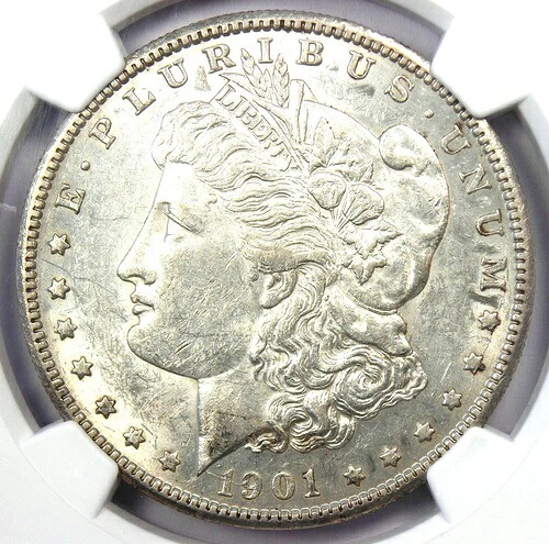 1901-S モーガン シルバー ダラー 1 ドル コイン - 希少年号 - NGC AU53 認定