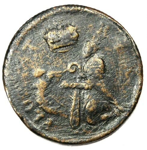 1670年 ニュージャージー州セントパトリック・ファーシング・コロニアルコイン 1/4ペンス VF 詳細 - 希少な種類