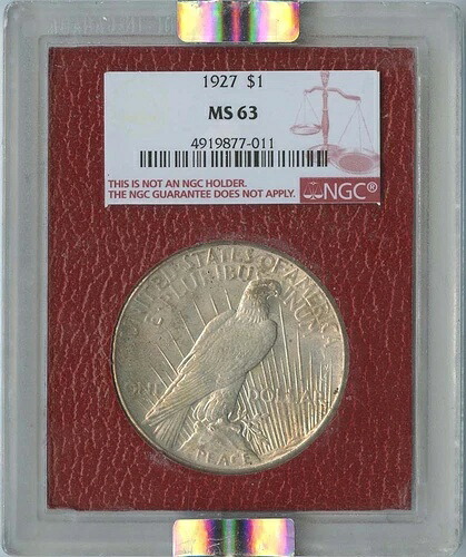 1927年 ピースドル 1ドル パラマウント NGC MS63 117,150円