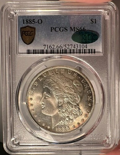1885-O $1 PCGS MS 66 CAC モルガン銀貨