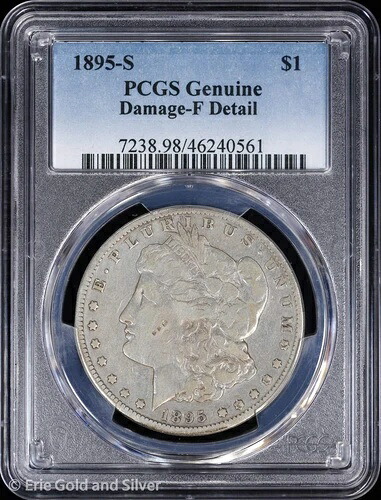 1895-S 1ドル モルガン銀貨 PCGS 純正 F 詳細｜WORLD RESOURCE【QUEEN店】