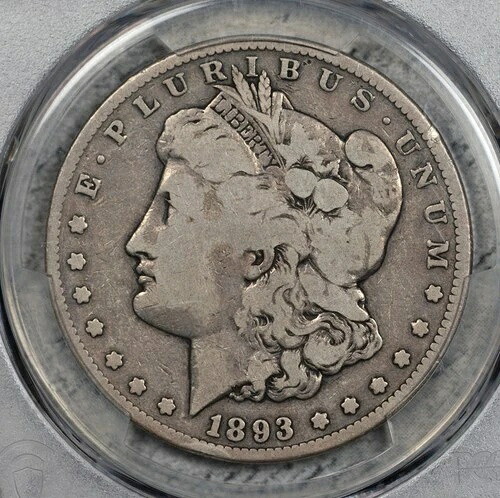 1893年-CC モルガン・ダラー PCGS VG8 カーソンシティ! #EYS9|WORLD RESOURCE【QUEEN店】