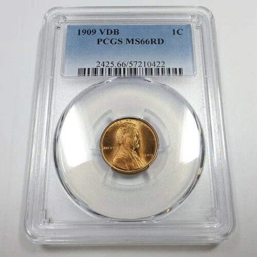 1909 P VDB PCGS MS66 RD レッド - リンカーン ウィート ペニー セント 1セント 米国コイン #56829A 117,700円