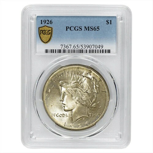 1926年 シルバー ピースドル 1ドル PCGS MS 65｜WORLD RESOURCE【QUEEN店】