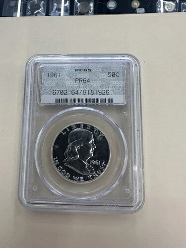 1961年 PR64 50C 希少 PCGS ドイリーホルダー #7281｜WORLD RESOURCE【QUEEN店】