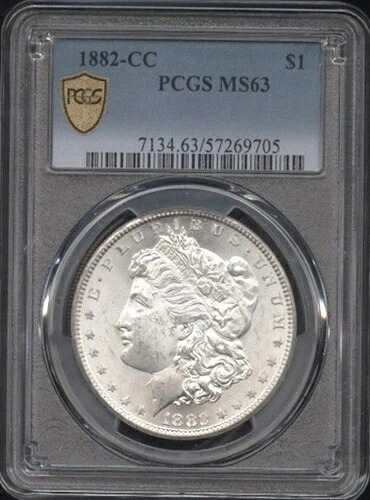 1882-CC カーソンシティ造幣局 MS-63 アメリカ合衆国造幣局 ゴールドシールド PCGS モルガンドル｜WORLD RESOURCE【QUEEN店】