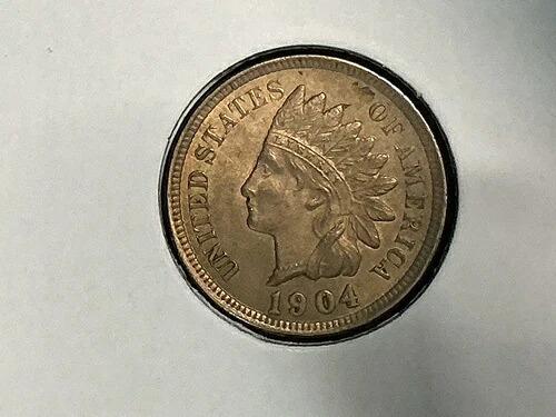 1904年インディアンヘッドセント - ミント - 未使用、博物館級 - 希少