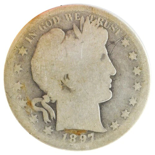 1897-S バーバー ハーフ ドル (AG)