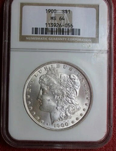 1900 NGC MS-64 モーガン・バウアー シルバードル - 高品位 (ref# NGC-1900)