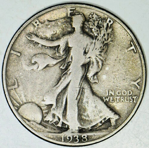 1938-D ウォーキング・リバティ・ハーフダラー；チョイス・オリジナル F 44,330円