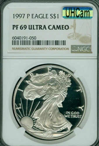 1997 P シルバー イーグル NGC PF69 UCAM MAC UHCAM ウルトラ ヘビー カム MAC スポットレス *