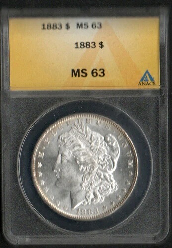 MALACK 1883 モルガン・ダラー ANACS MS 63 コイン88