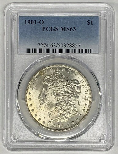 1901-O モルガン銀貨 PCGS MS 63 (15) B 44,330円